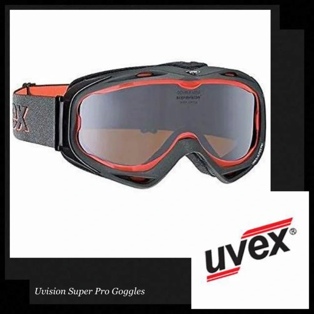 UVEX Uvision Super Pro Lite Mirror Silver Black Matt Goggles